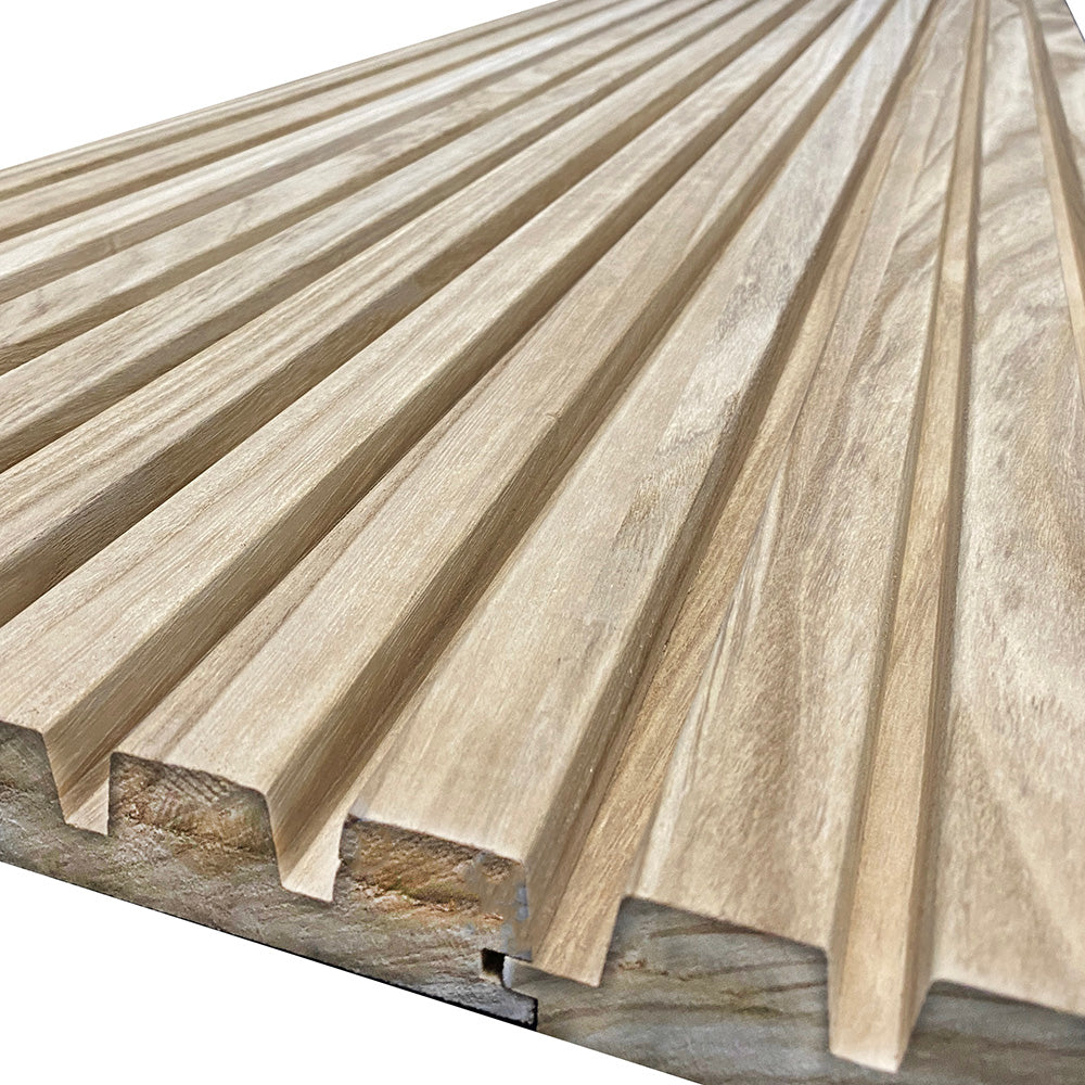 Premium Solid Oak Wood Slats for Wall & Ceiling Cladding - 2700mm x 545mm - Perfect for Pool Fences, Outdoor Decks & Indoor Feature Walls