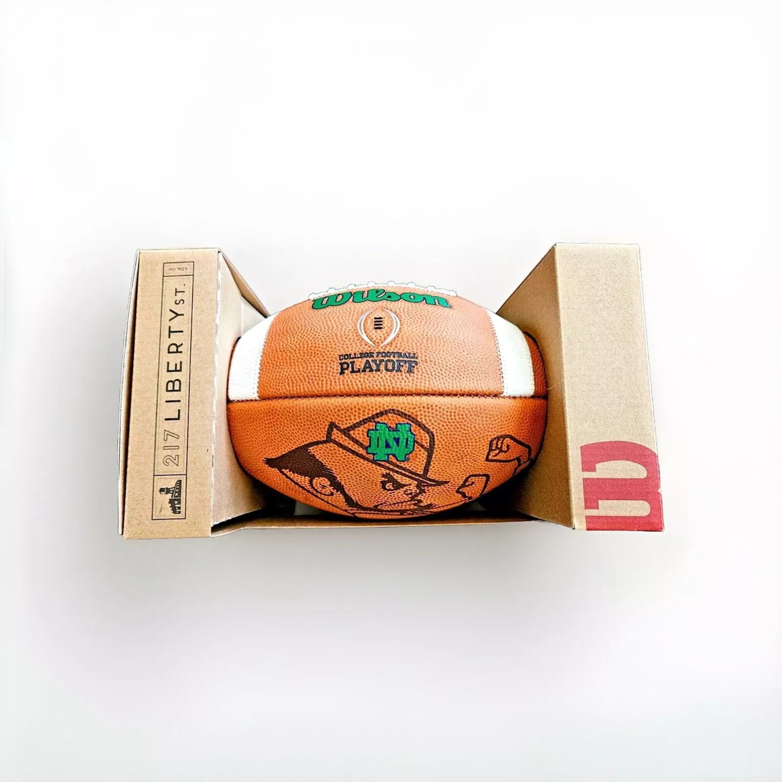 Authentic Wilson Notre Dame Game Model College Football - Official GST Playoff Football for Collectors & Fans | Perfect for Game Day, Tailgating & Memorabilia Displays