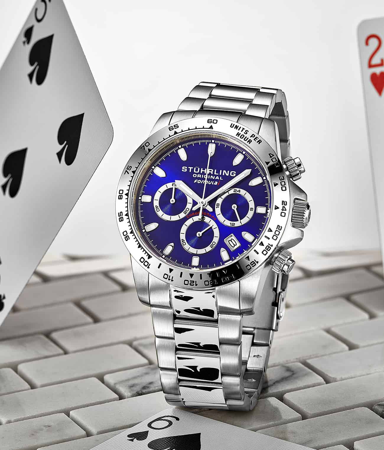 Formula 1 Quartz 42mm Chronograph Watch - Stylish Men's Sports Chrono Wristwatch for Racing, Casual Wear & Business Occasions