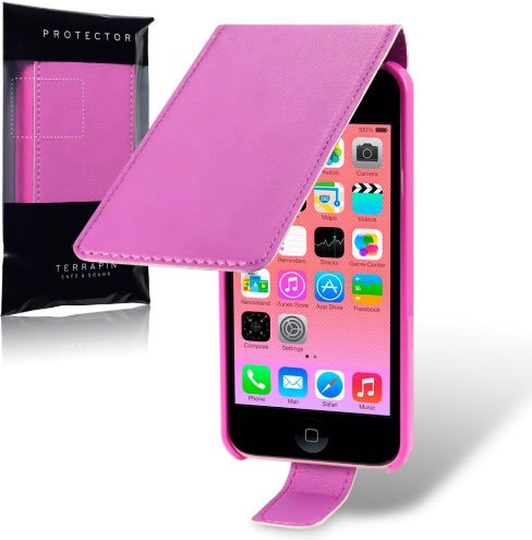 Apple iPhone 5C Flip Cover Case - Pink Protective Phone Case for Women & Girls | Perfect for Everyday Use, Work & Travel