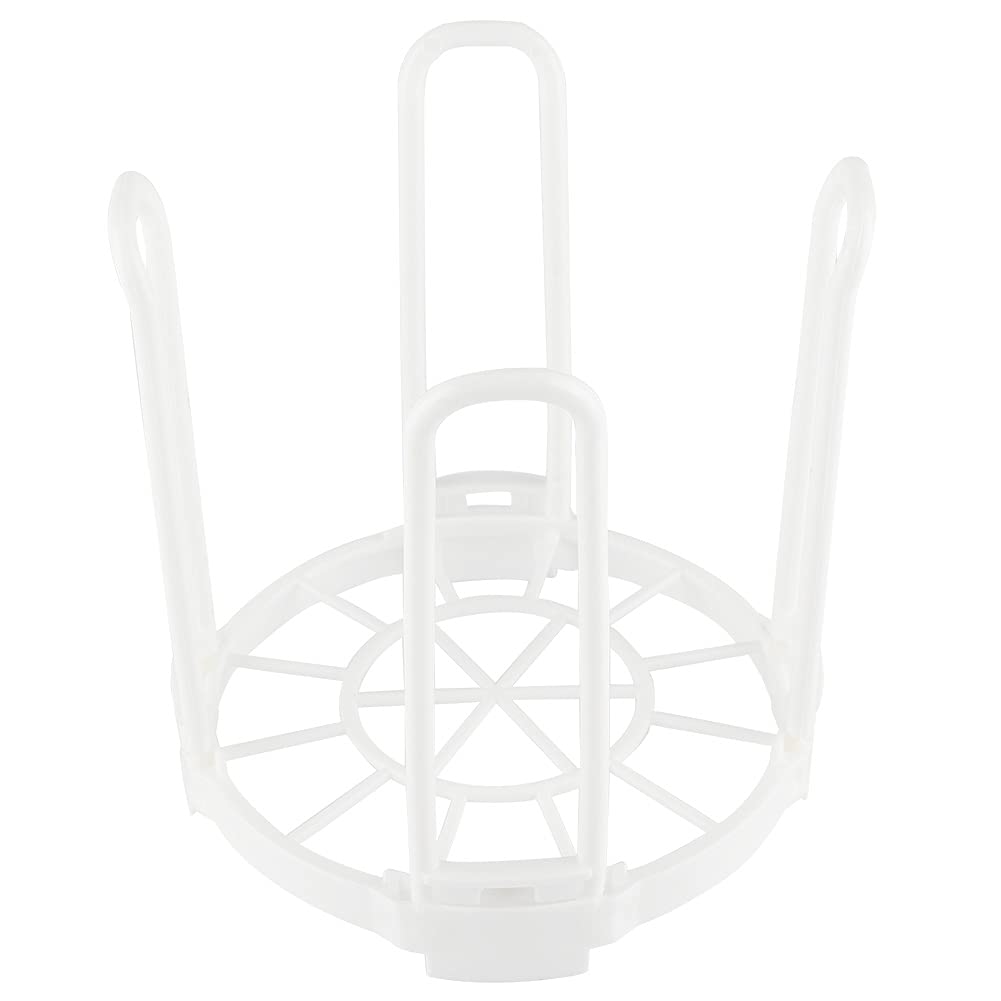 BORDSTRACT Plastic Bowl Rack - White Kitchen Organizer for Dishware Storage (5.5x5.5x5.8 Inches) - Perfect for Pantry, Cabinet & Countertop Organization