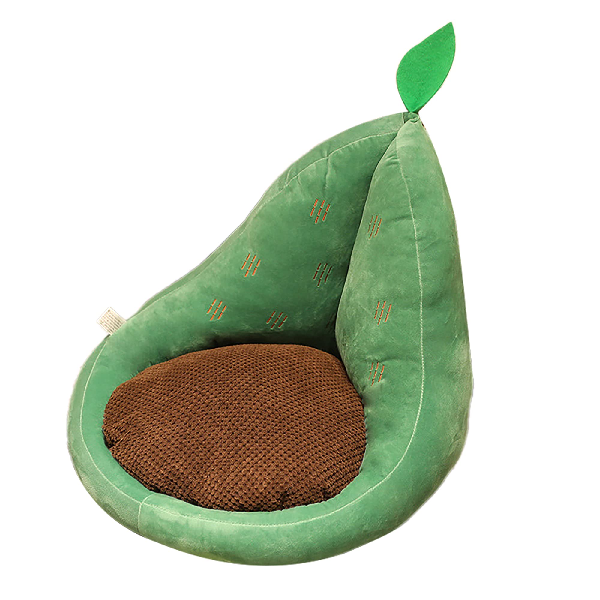 Cartoon Fruit Seat Cushion with Backrest - Non-Slip Chair Cushion, Semi-Enclosed Plush Chair Pad for Office, Gaming & Home Decor - Comfortable Fruit-Shaped Pillow for Desk, Dining & Living Room Chairs