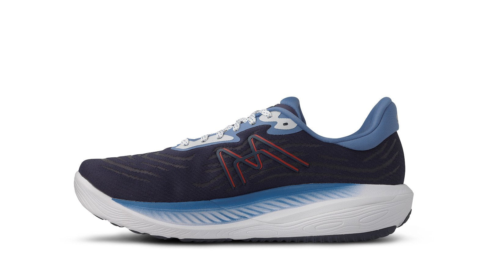 Men's IKONI 3.0 HIVO Running Shoes - Mood Indigo & Fiery Red | Lightweight Athletic Sneakers for Jogging, Gym Workouts & Casual Wear