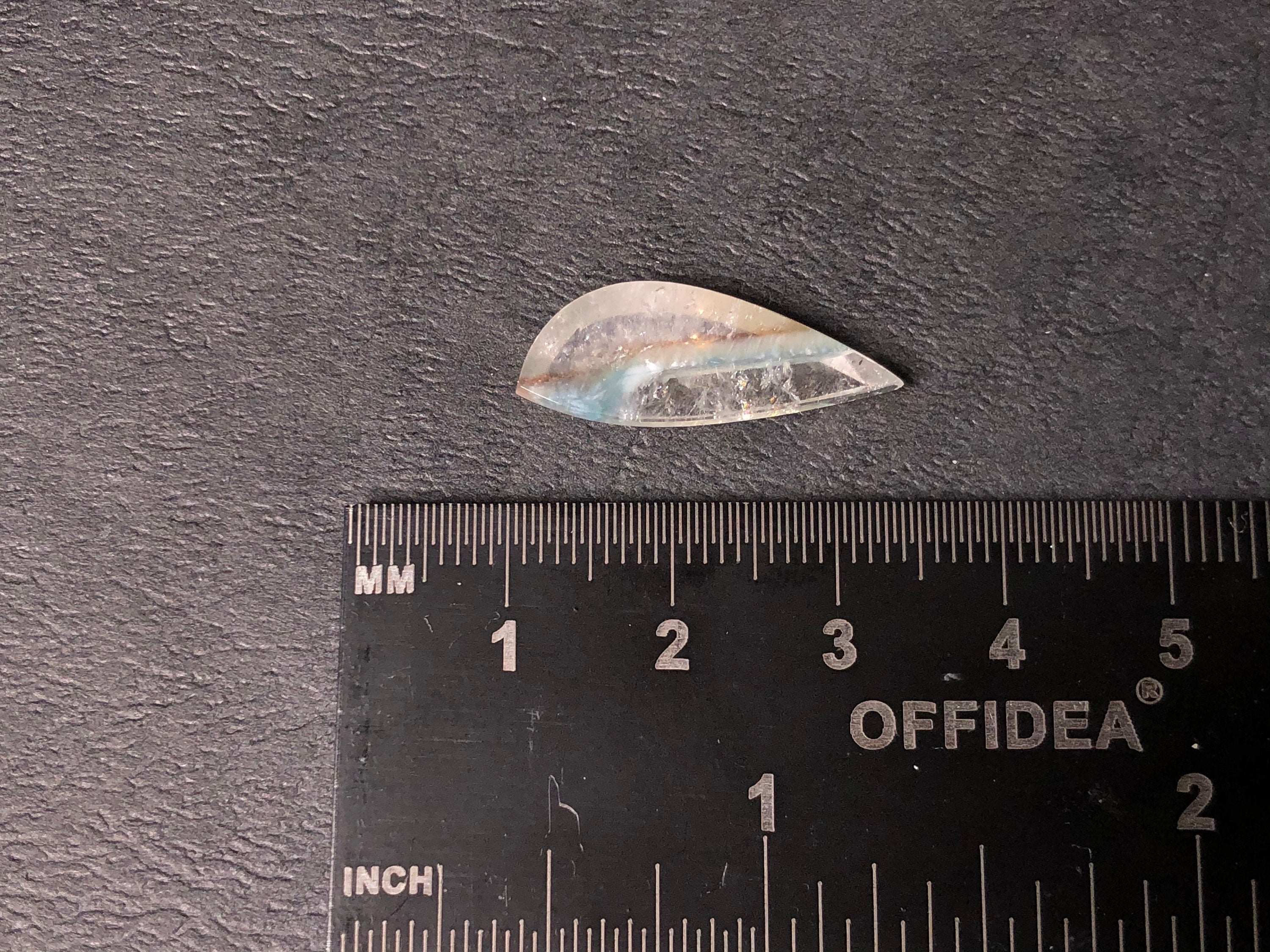 GILALITE Cabochon Gemstone - Medusa Paraiba Quartz Striped Marquise Cut for Jewelry Making (43872) | Perfect for Necklaces, Rings & DIY Craft Projects