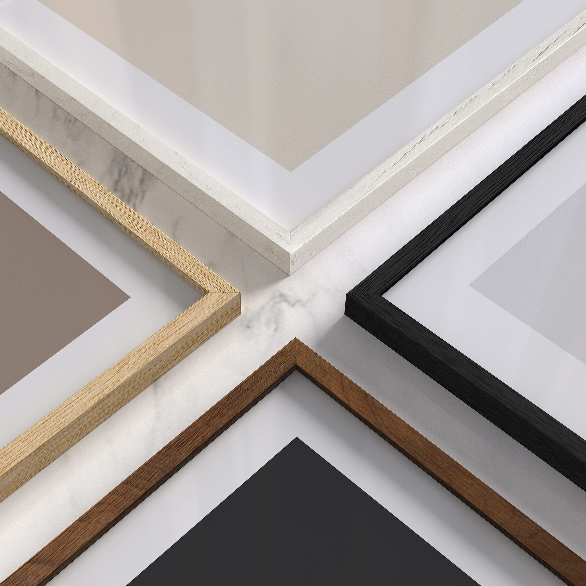HAUS AND HUES 12x16 Wood Picture Frame - Display 12x16 Prints, Posters & Wall Art - Perfect for Home Decor, Office & Gallery Displays