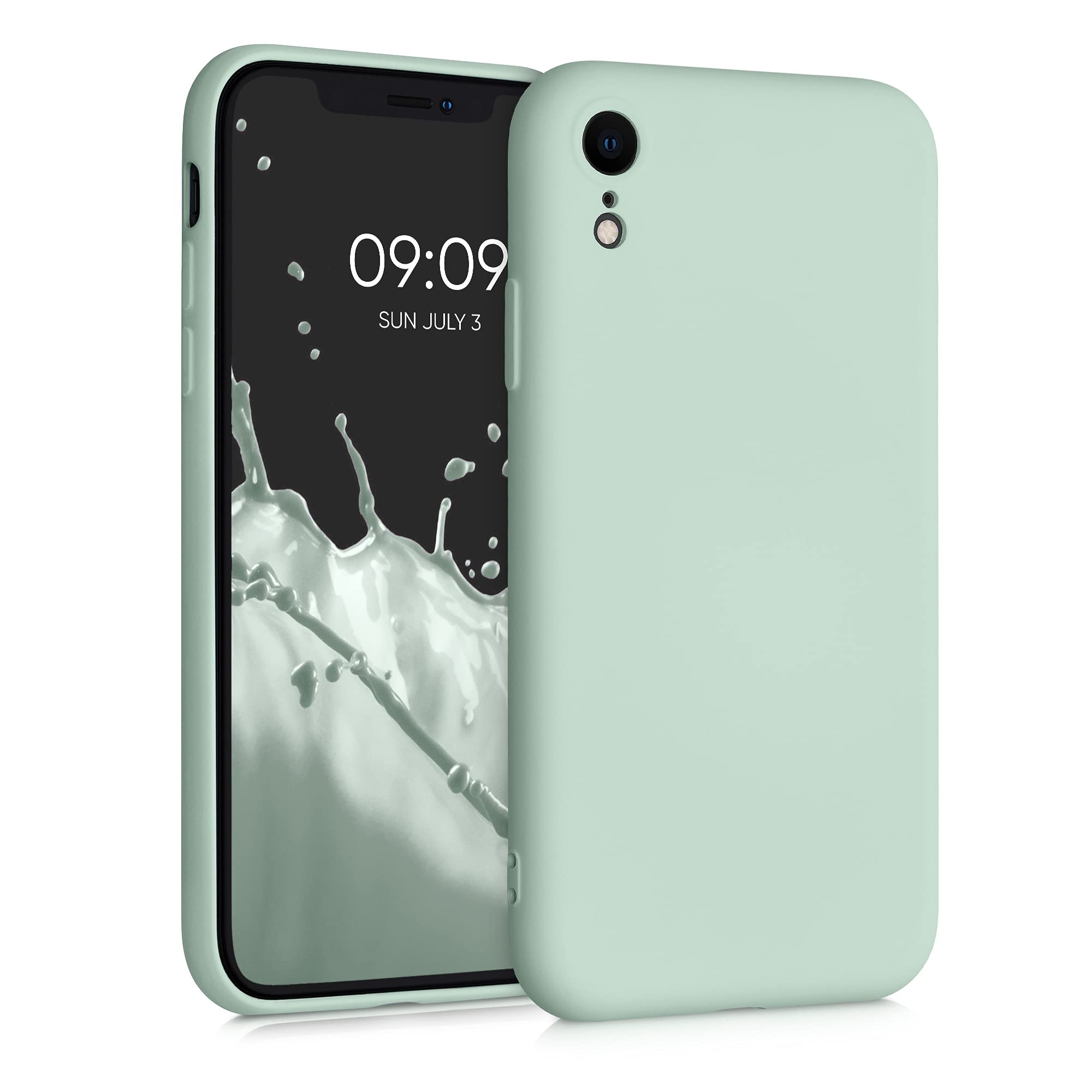 kwmobile Soft TPU Slim Protective Case for Apple iPhone XR - Shockproof Cover with Premium Grip - Cool Mint Color - Perfect for Everyday Use, Travel & Outdoor Activities