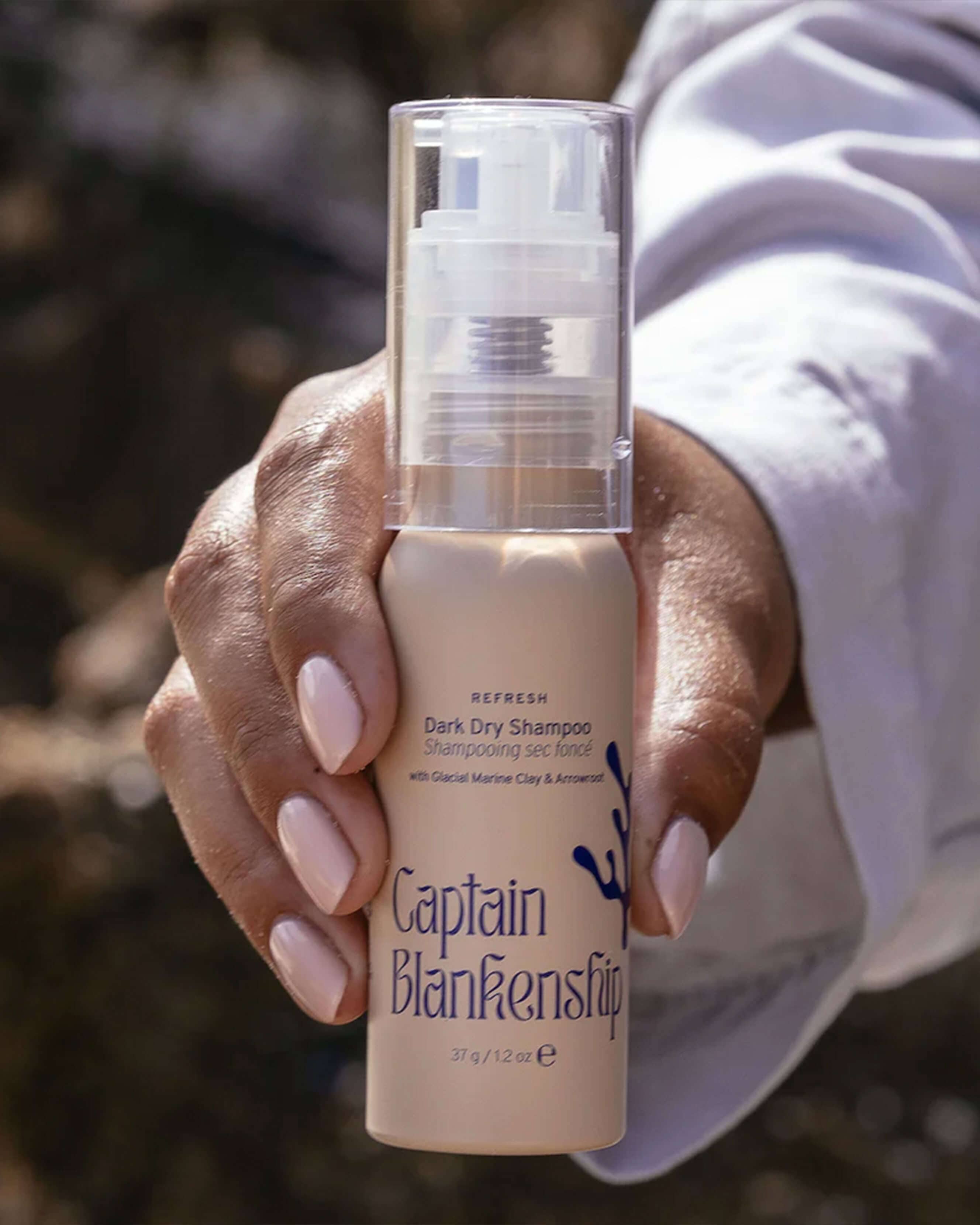 Captain Blankenship Refresh Dry Shampoo for Oily Hair - Organic & Vegan Volumizing Powder for Quick Hair Refresh - Perfect for Travel, Gym & Busy Mornings