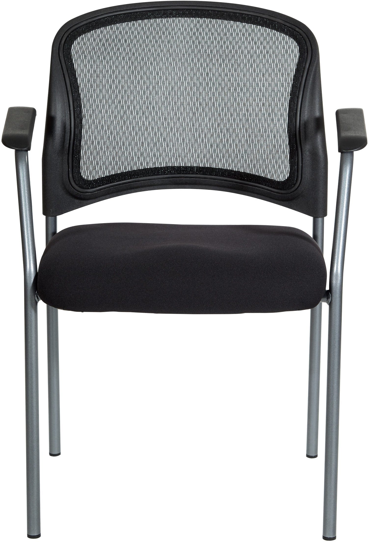 Office Star ProGrid Mesh Back Visitor's Chair with Adjustable Height - Ergonomic Office Guest Chair for Reception & Waiting Areas [Model 86710R 30] - Perfect for Home Offices, Conference Rooms & Lobby Seating