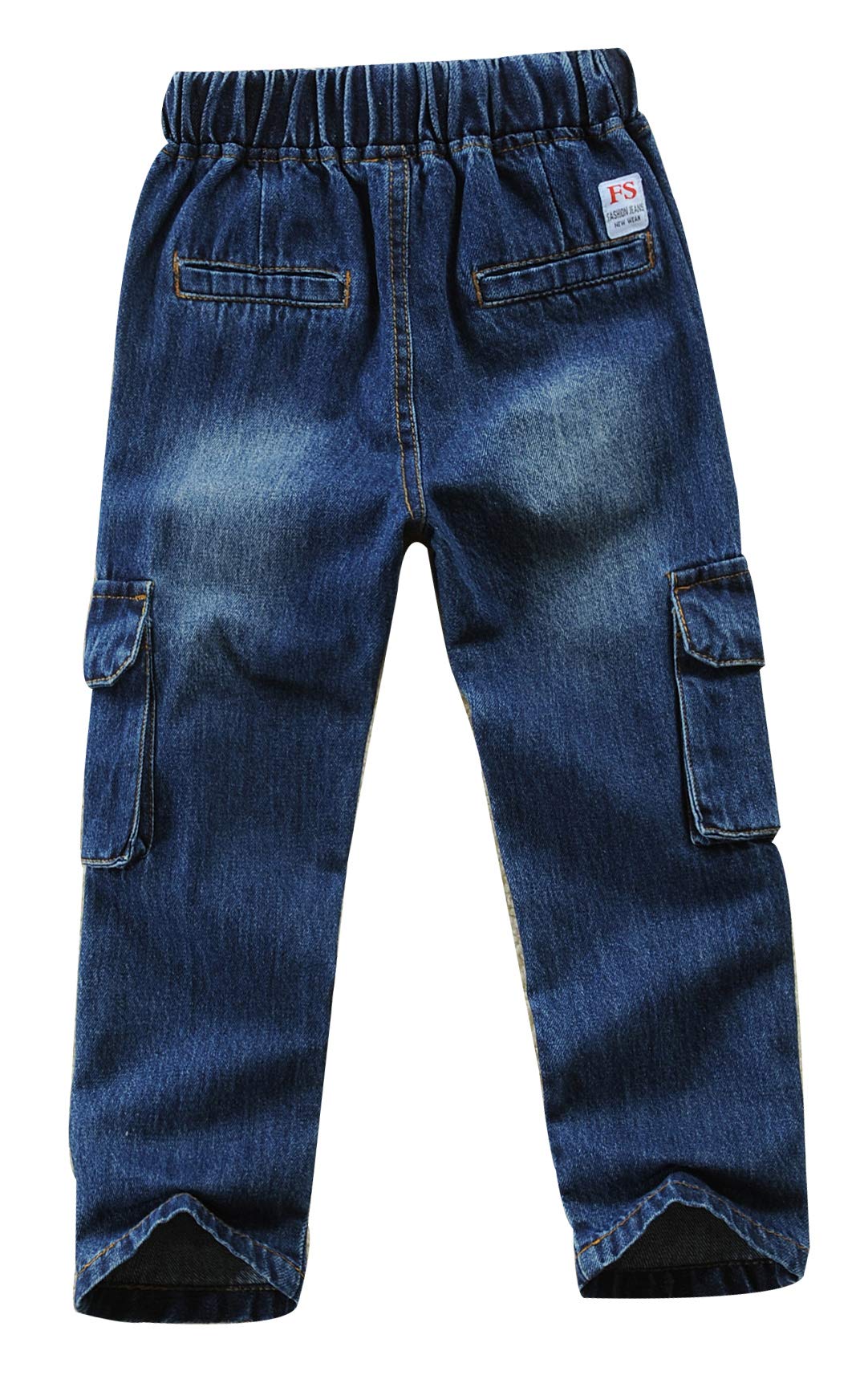 **Boys' Stretch Mid-Rise Washed Straight Leg Denim Jeans - Comfortable & Durable for Playtime, School & Everyday Wear**