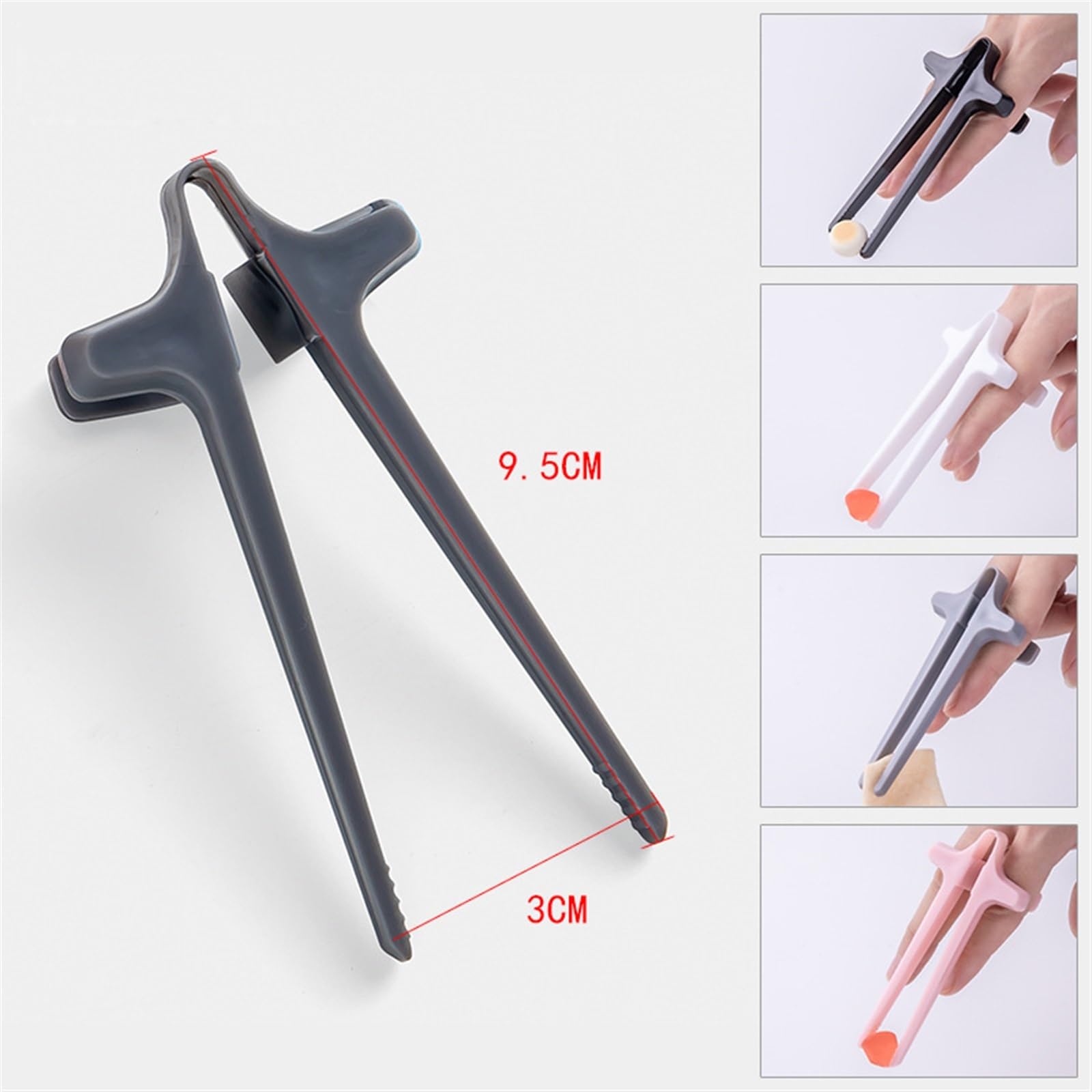 Premium Stainless Steel Hair Removal Tweezers - Non-Slip Grip for Eyebrow Shaping & Facial Hair Plucking (White) | Perfect for Home Salon Use, Travel Grooming Kit & Makeup Accessories