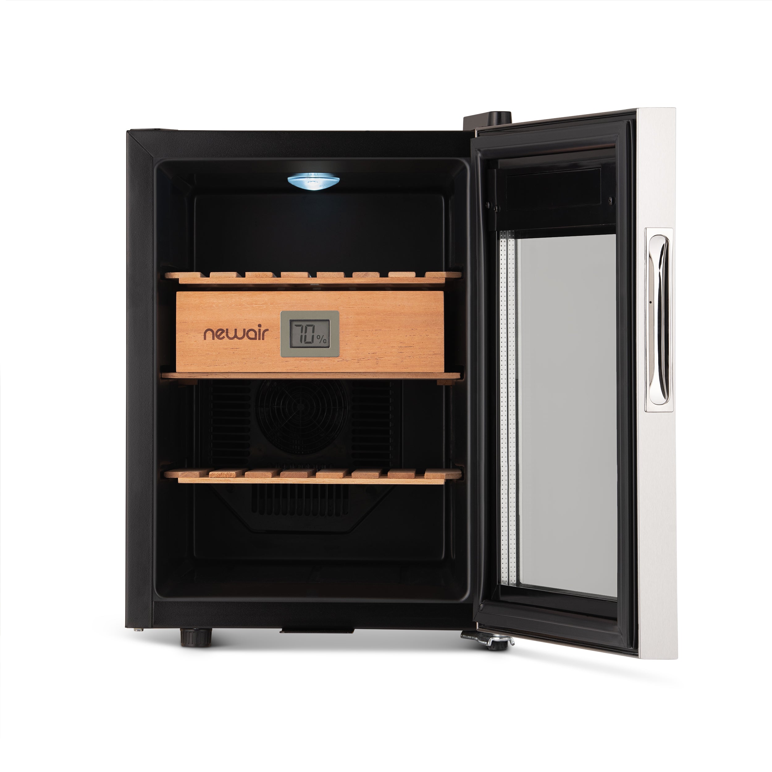 Newair® 250-Count Electric Cigar Humidor - Digital Temperature & Humidity Control for Premium Cigar Storage | Perfect for Home, Office, or Man Cave