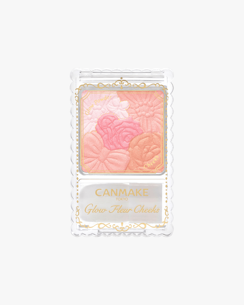 CANMAKE Glow Fleur Cheeks Blush - Japanese Creamy Cheek Color for Natural Flush, Long-Lasting & Buildable - Perfect for Daily Makeup & Special Occasions