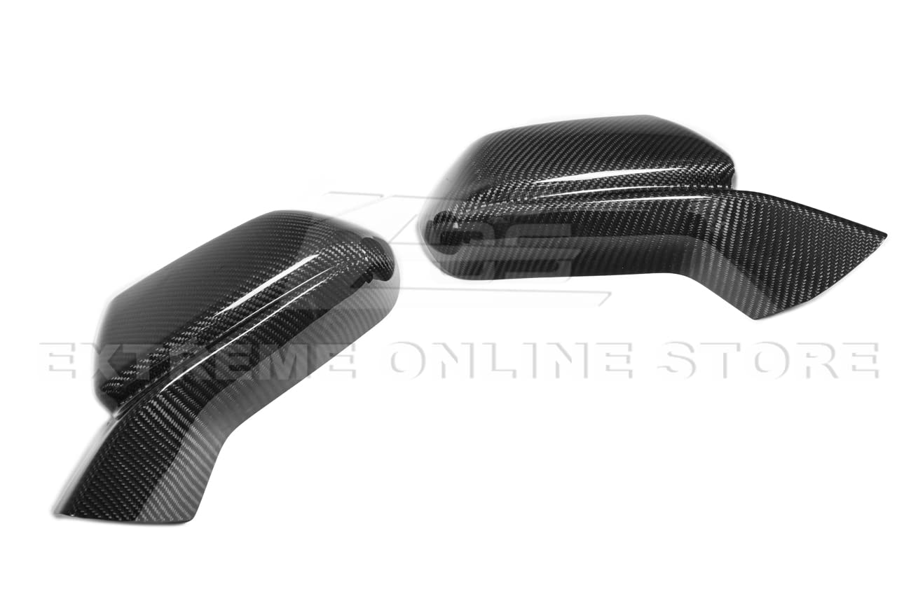 2016-2022 Chevrolet Camaro Carbon Fiber Mirror Covers - OEM Style Replacement Pair | Durable Side Mirror Protectors for Enhanced Style & Protection | Perfect for Car Enthusiasts & Auto Shows