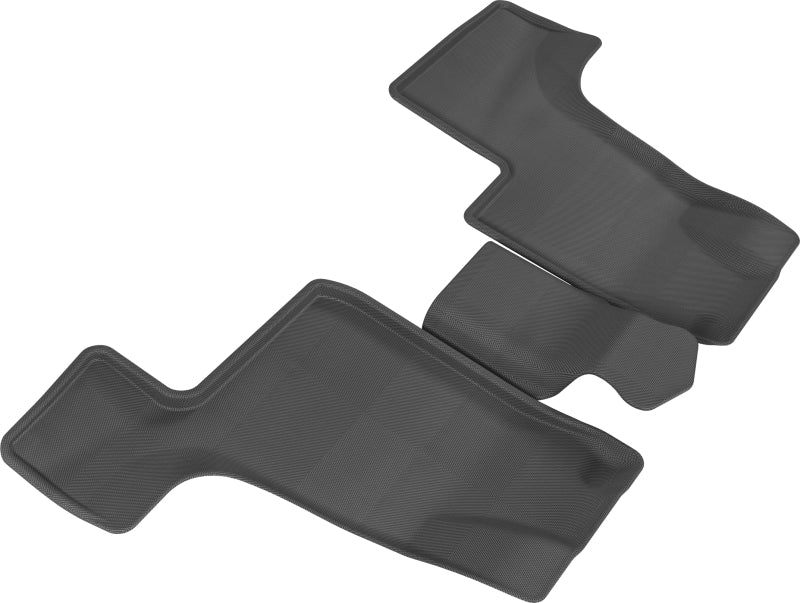 3D MAXpider Kagu Custom Fit Floor Mats for 2013-2018 Mercedes Benz GLS Class & GL Class X166 (3rd Row, Black) - All-Weather Protection & Premium Car Interior Accessories for Family Road Trips & Daily Commuting