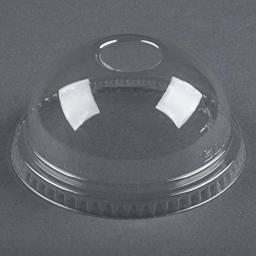 Dart DLR662 16oz Clear Cappuccino Dome Sipper Lids - Perfect for Coffee Shops, Takeout Drinks & Hot Beverage Containers