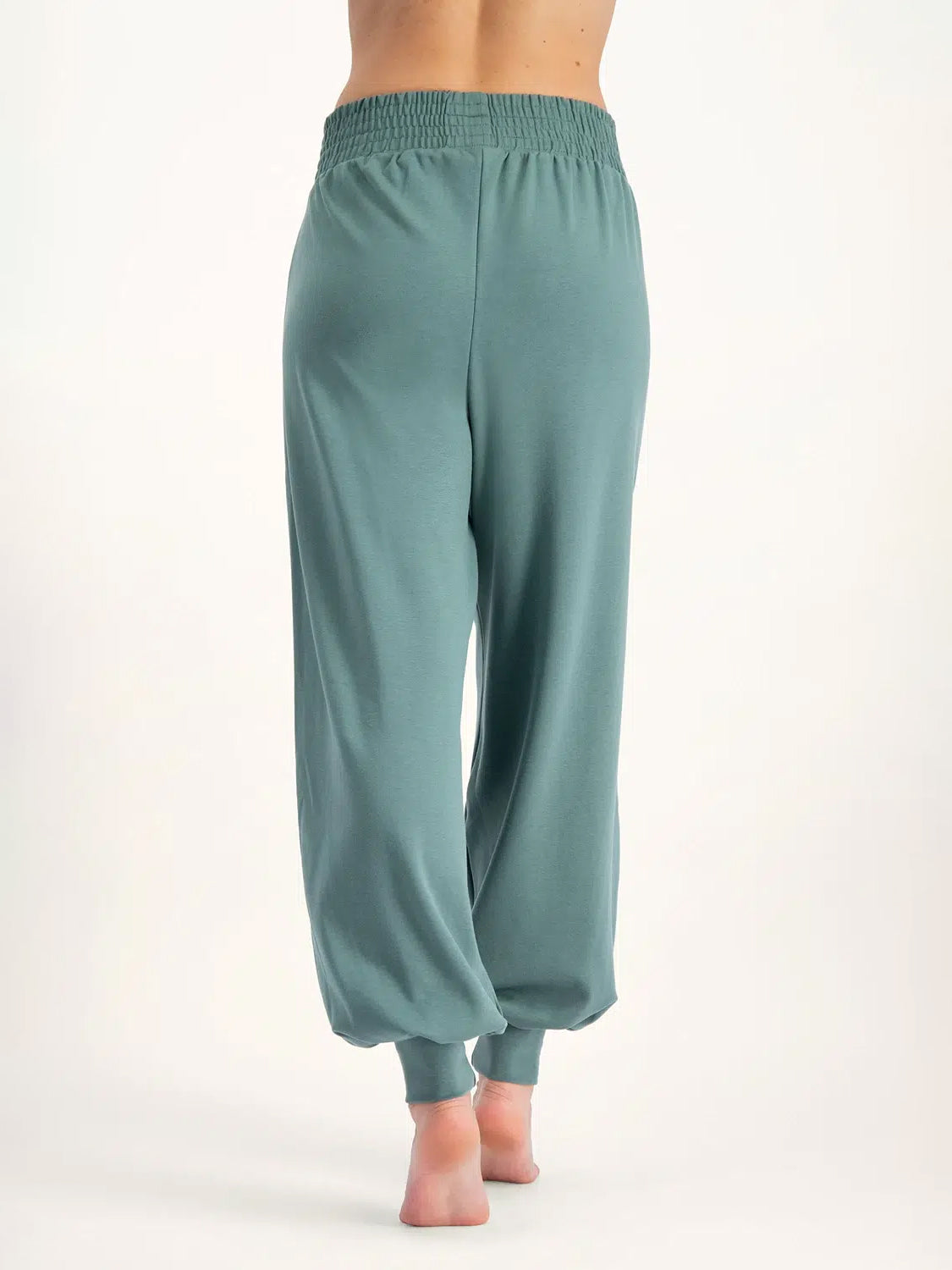 Urban Goddess Jaya Harem Yoga Pants for Women - High Waisted Stretchy Forest Green Workout Leggings | Perfect for Yoga, Gym, Lounge & Everyday Wear