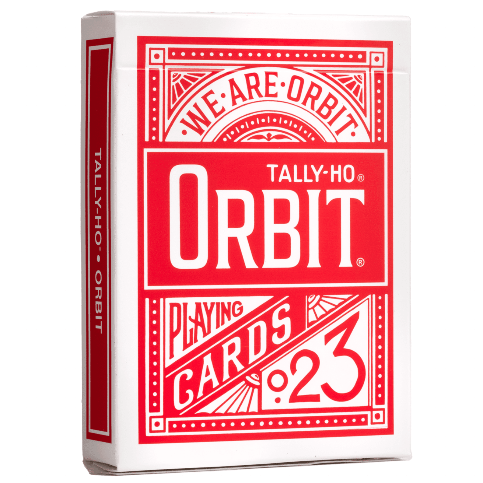 Tally Ho x Orbit Red Playing Cards - Premium Quality Poker Cards for Magic Tricks, Cardistry & Card Games - Perfect for Casino Nights, Poker Parties & Professional Performances