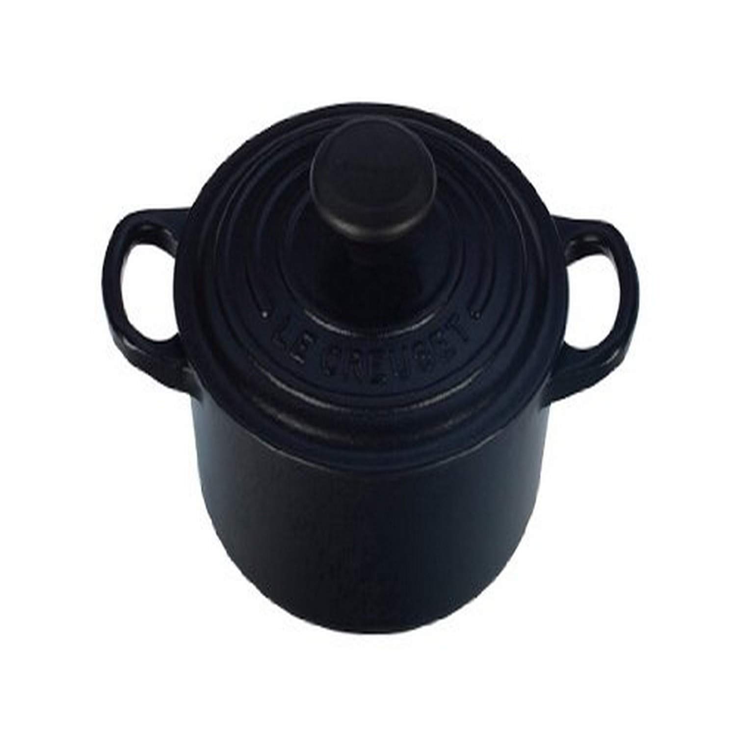 Le Creuset Signature Enameled Cast Iron Dutch Oven - 1 Quart, Licorice Black | Perfect for Soups, Stews & Baking | Stovetop to Oven Safe