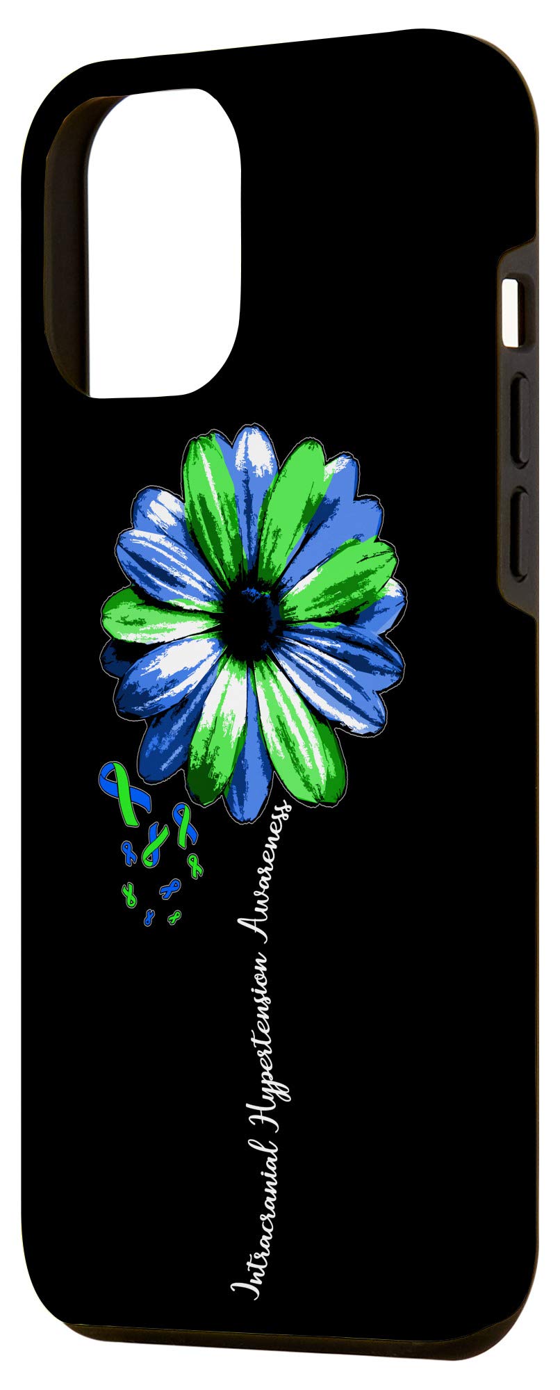 iPhone 12 Pro Max Case - Premium Protective Cover with Intracranial Hypertension Awareness Ribbon Design | Perfect Gift for Medical Survivors & Caregivers | Slim Fit for Daily Use, Work & Travel