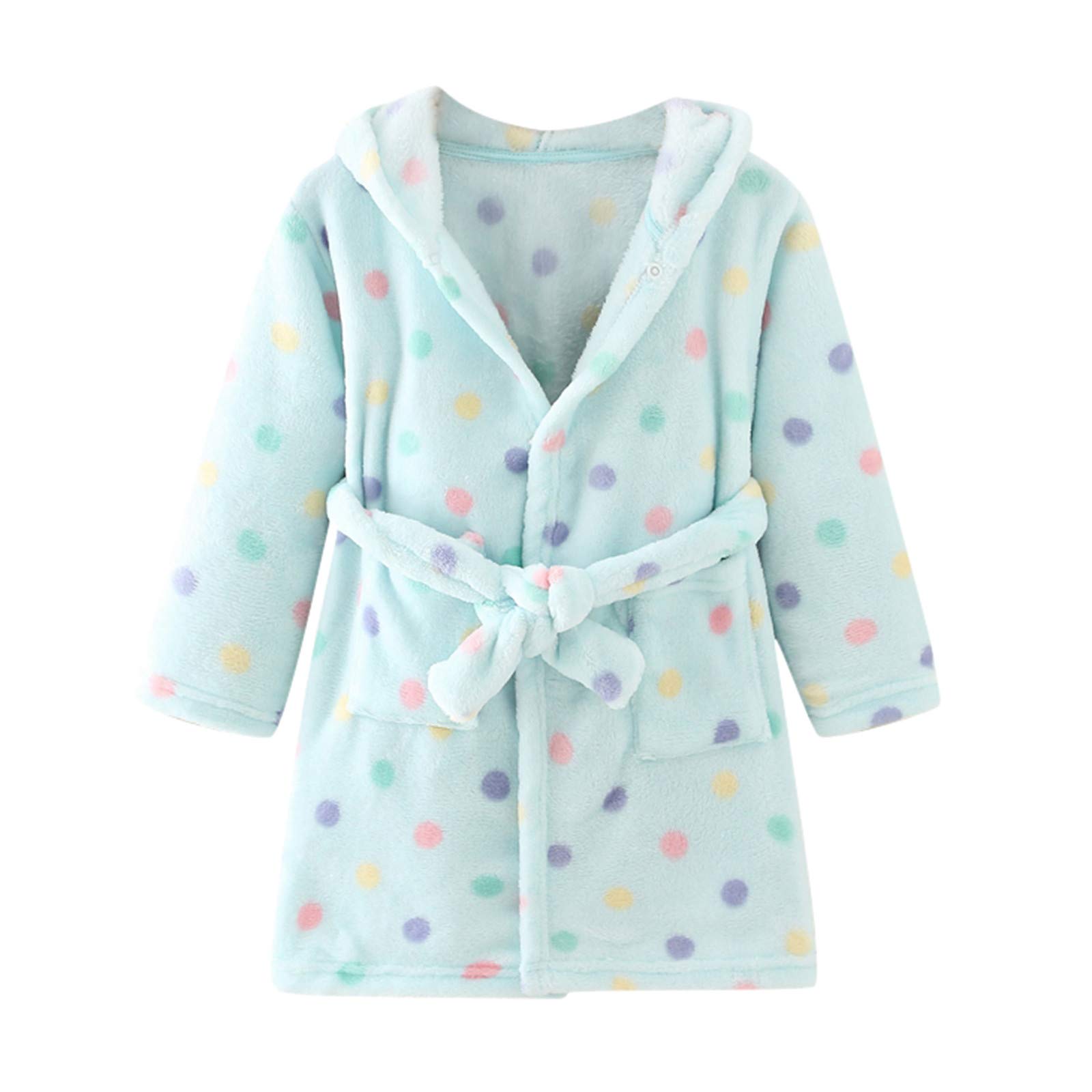 Baby Boy & Girl Outfits - Warm Hooded Flannel Nightgowns for Toddlers - Cozy Sleepwear for Winter & Cold Nights