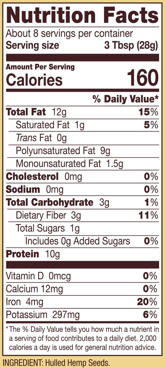Organic Hemp Seed Hearts by Bob's Red Mill - 8oz (Pack of 1) | Raw, Shelled, Non-GMO | 10g Plant-Based Protein | Vegan, Keto, Paleo & Gluten-Free Superfood | Perfect for Smoothies, Salads & Baking