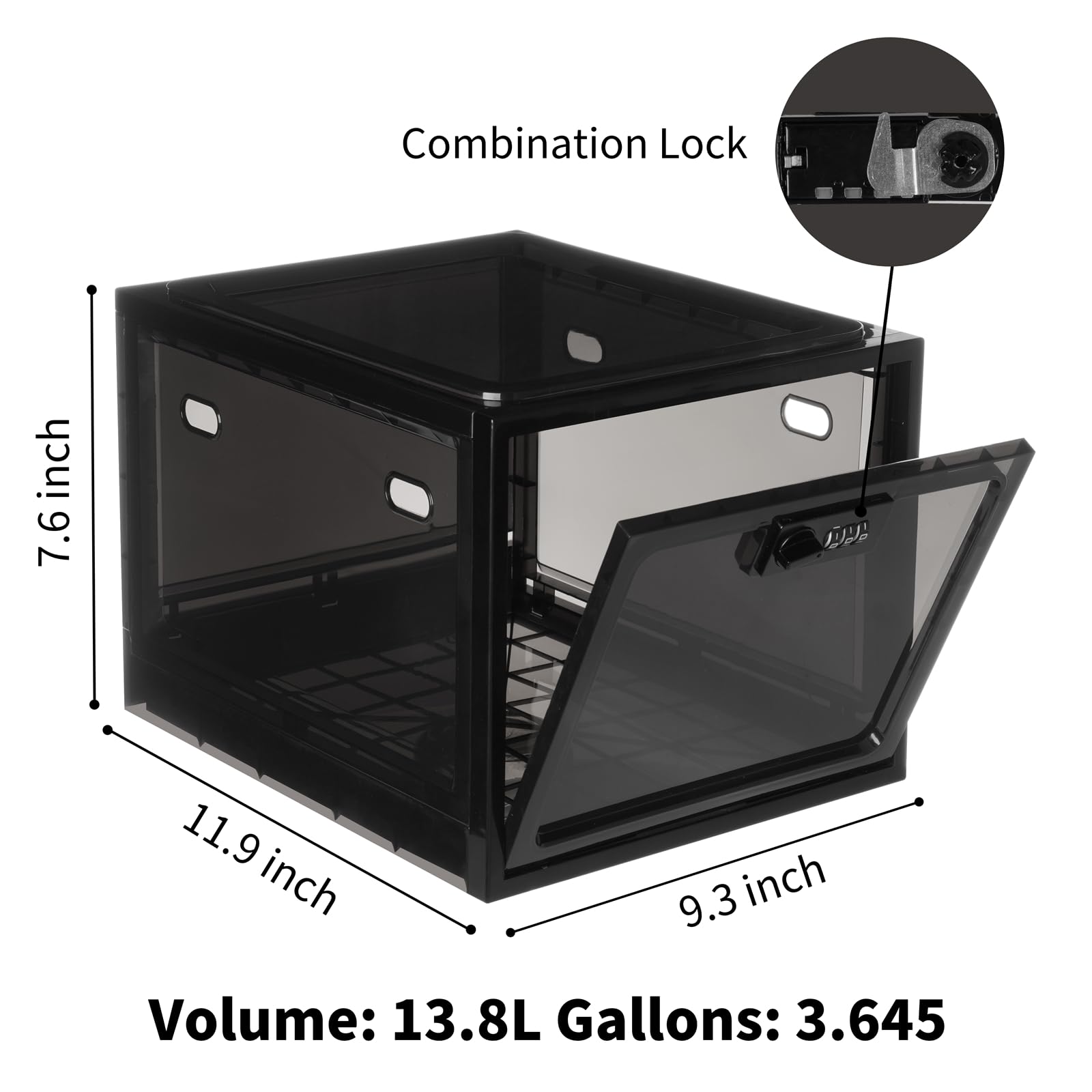 2 Pack Secure Lock Box with Combination Code - Childproof Storage for Food, Snacks, Medicines & Phones | Portable Lockable Cabinet for Home, Office & Travel Safety (Ideal for First Aid Kits & Valuables)