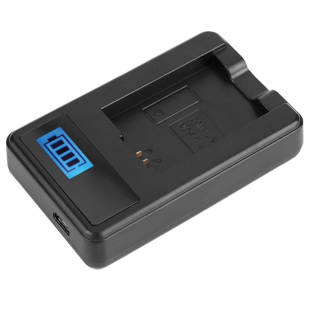 Original NP-FW50 Battery & LCD Charger for Sony Alpha A6000 A6300 A6500 A7R A7 - Fast Charging Camera Battery Pack with Power Indicator - Perfect for Travel, Vlogging & Professional Photography