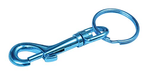 30 Pack Assorted Color Metal Snap Hook Key Rings - Durable Carabiner Clips for Keys, Lanyards, Backpacks & Outdoor Gear