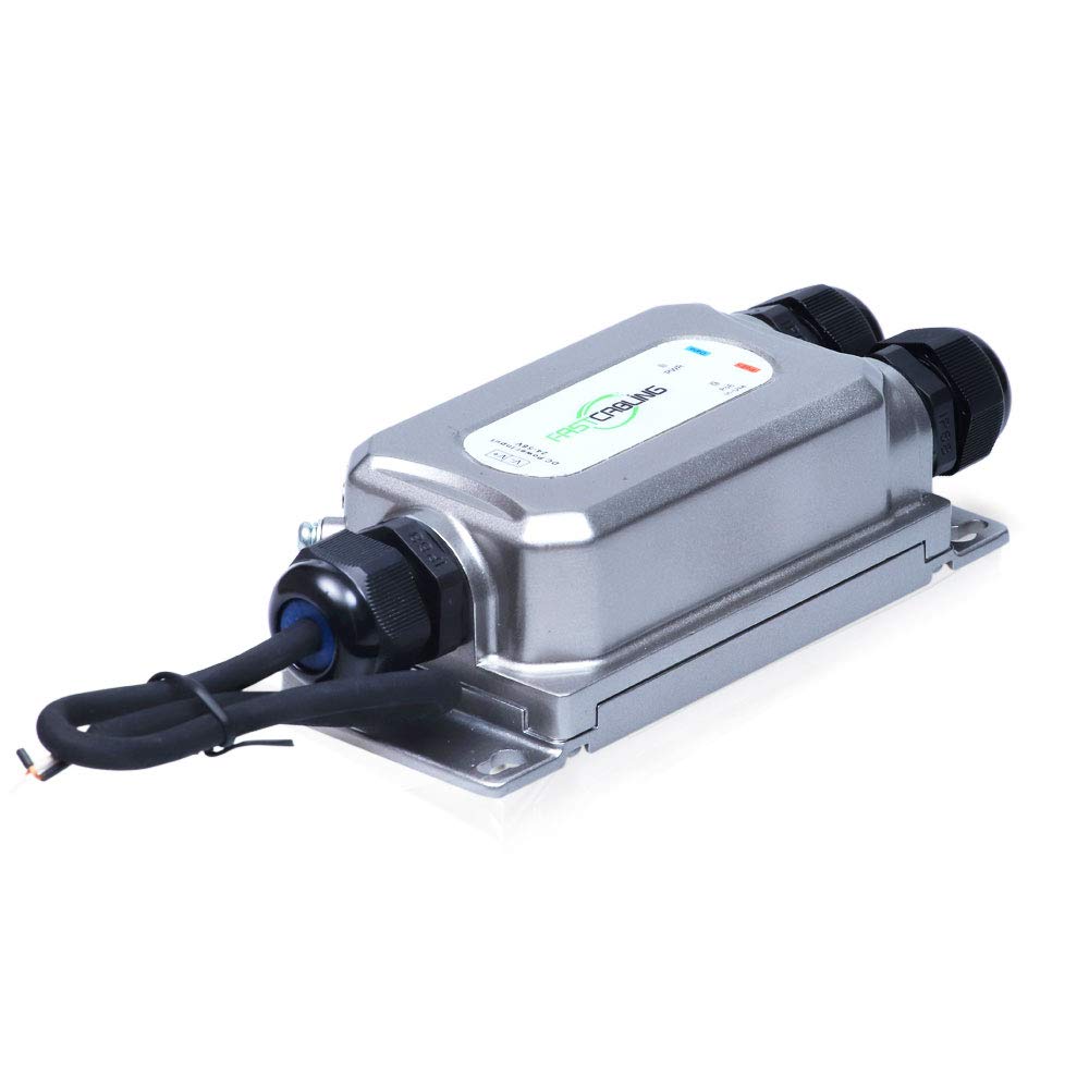 30W Outdoor PoE Injector for Mesh Network - 24V-56V Input, Solar Power Compatible, Industrial Grade, Wide Temperature Range -40°F to 75°F, IEEE 802.3at/bt Compliant - Perfect for Outdoor Security Cameras, Wireless Access Points, and Solar-Powered IoT Devices