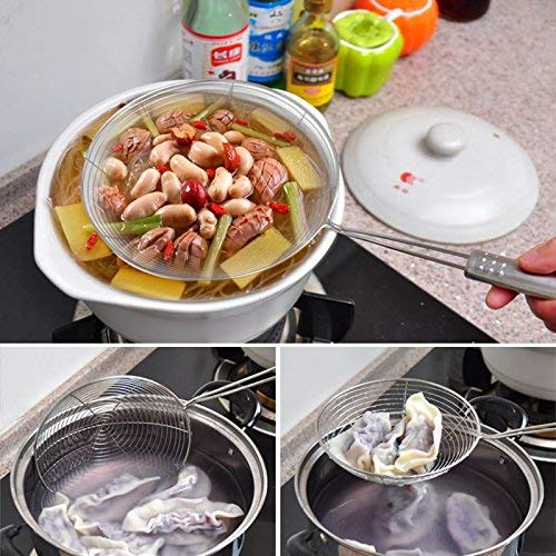 Premium Stainless Steel Spider Strainer Skimmer - 4.6