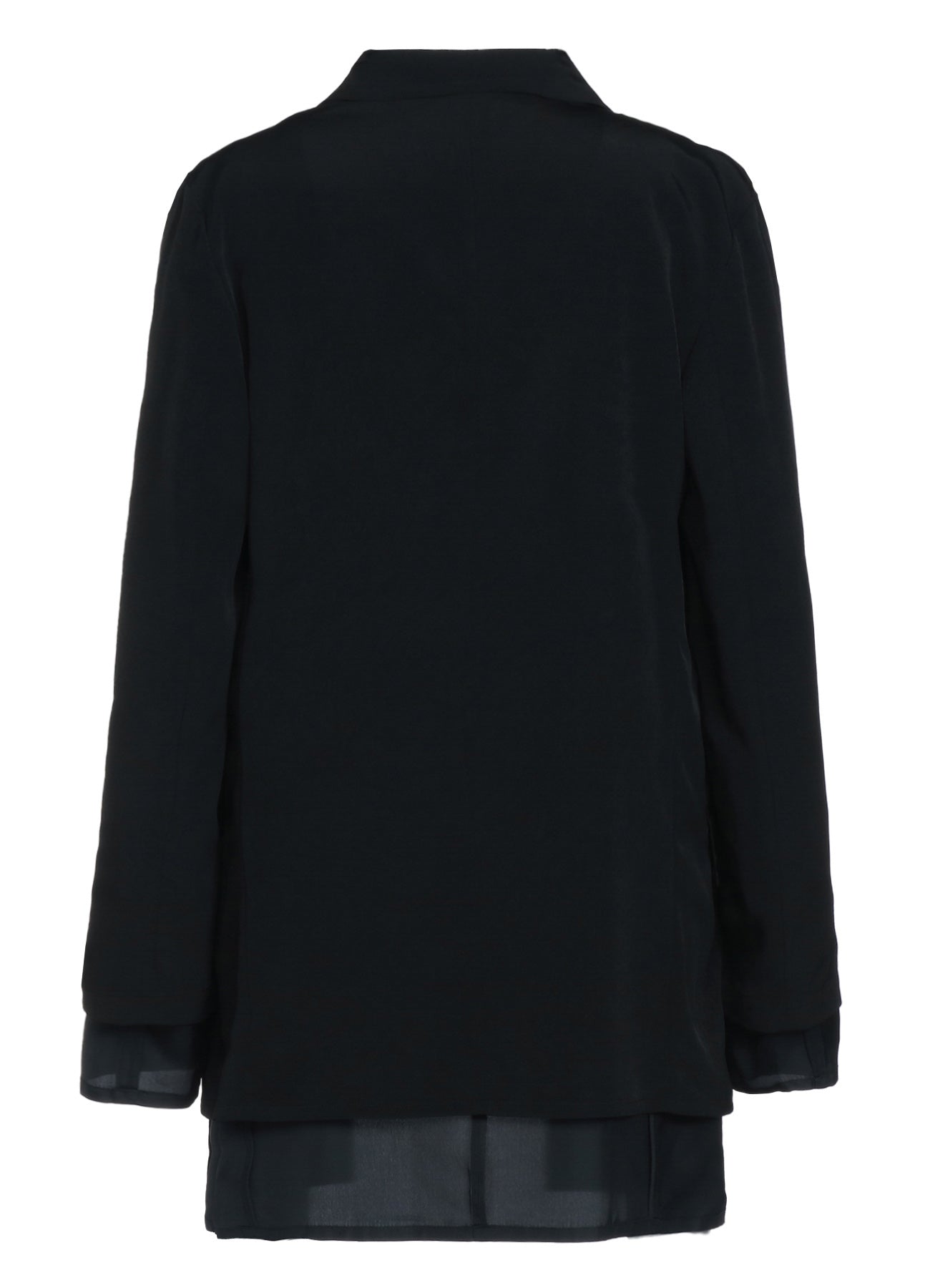 Elegant Crepe de Chine Double Layer Jacket for Women - Lightweight & Breathable Outerwear for Office, Travel & Casual Wear