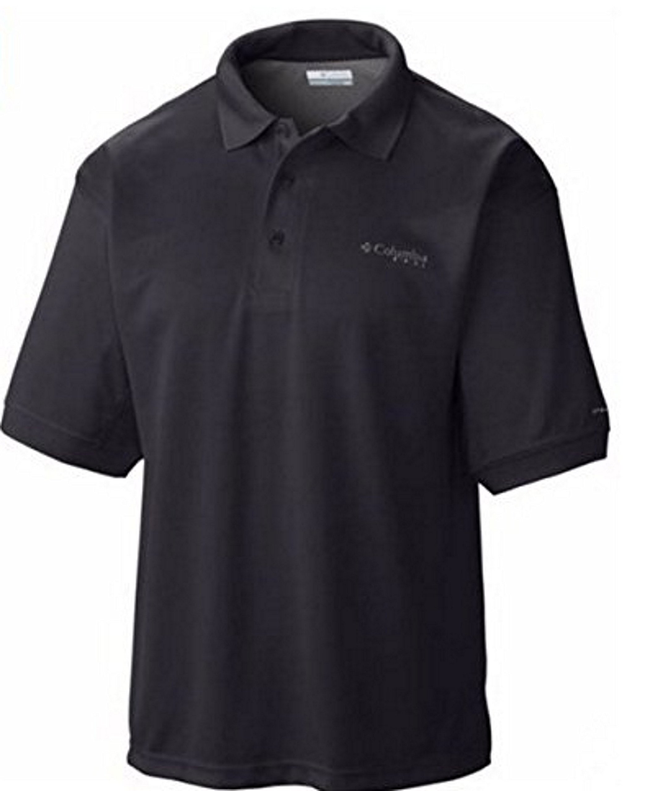 Columbia Men's City Voyager Omni-Shade UPF 30 Sun Protection Polo Shirt - Moisture-Wicking, Breathable Quick-Dry Golf & Outdoor Shirt (XL, Black) - Perfect for Hiking, Golfing & Summer Activities