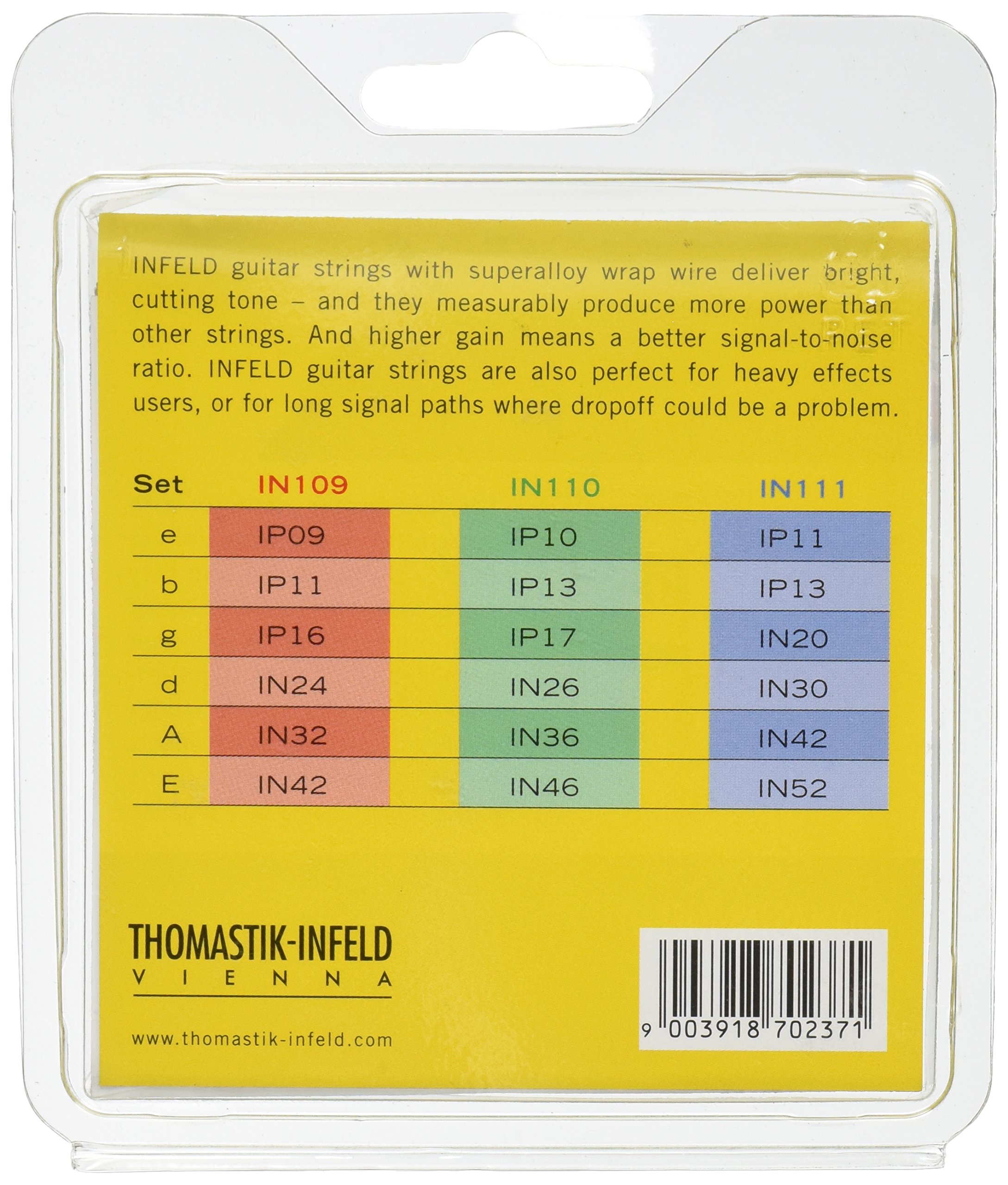 Thomastik-Infeld IN111 Superalloy Guitar Strings Set - Premium Nickel Wound for Acoustic & Electric Guitars - Perfect for Studio Recording & Live Performances