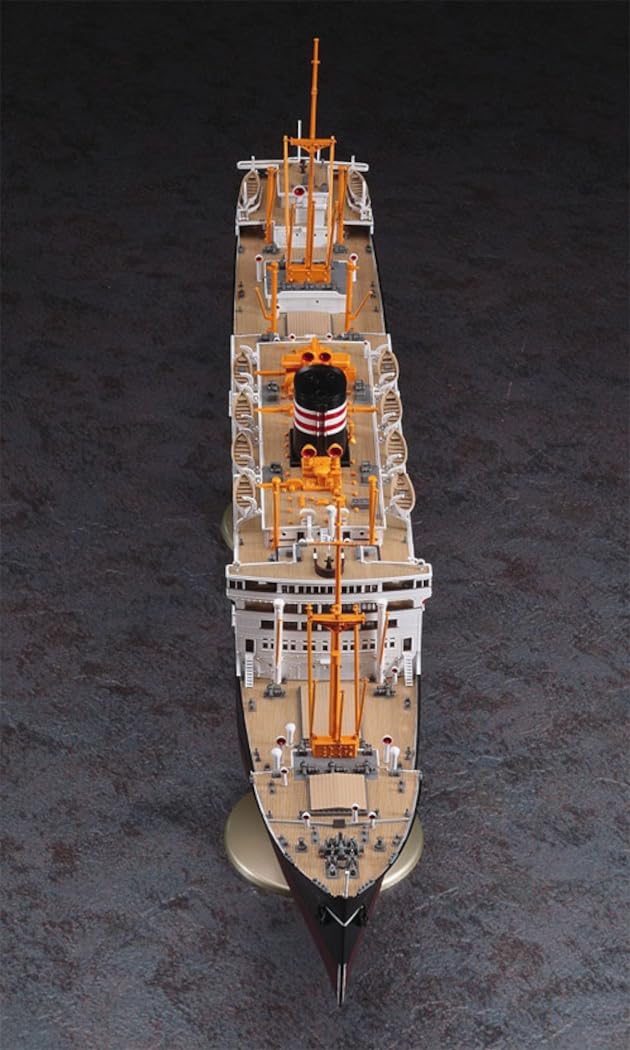 Hasegawa 1:350 Scale N.Y.K Line Hikawamaru Ship Model Kit - Perfect for Collectors, History Enthusiasts & Scale Model Builders