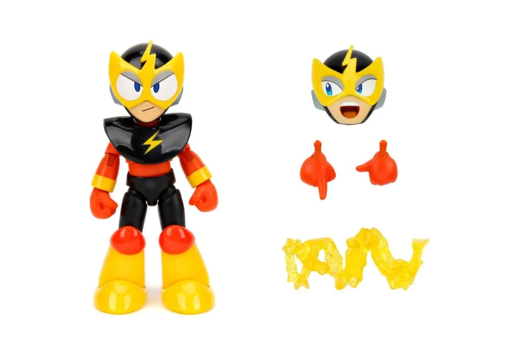 Jada Toys 1/12 Scale 6-Inch Mega Man Action Figure Set - Hyper Bomb, Elec Man & Cut Man Collectible Figures for Display & Gaming Enthusiasts