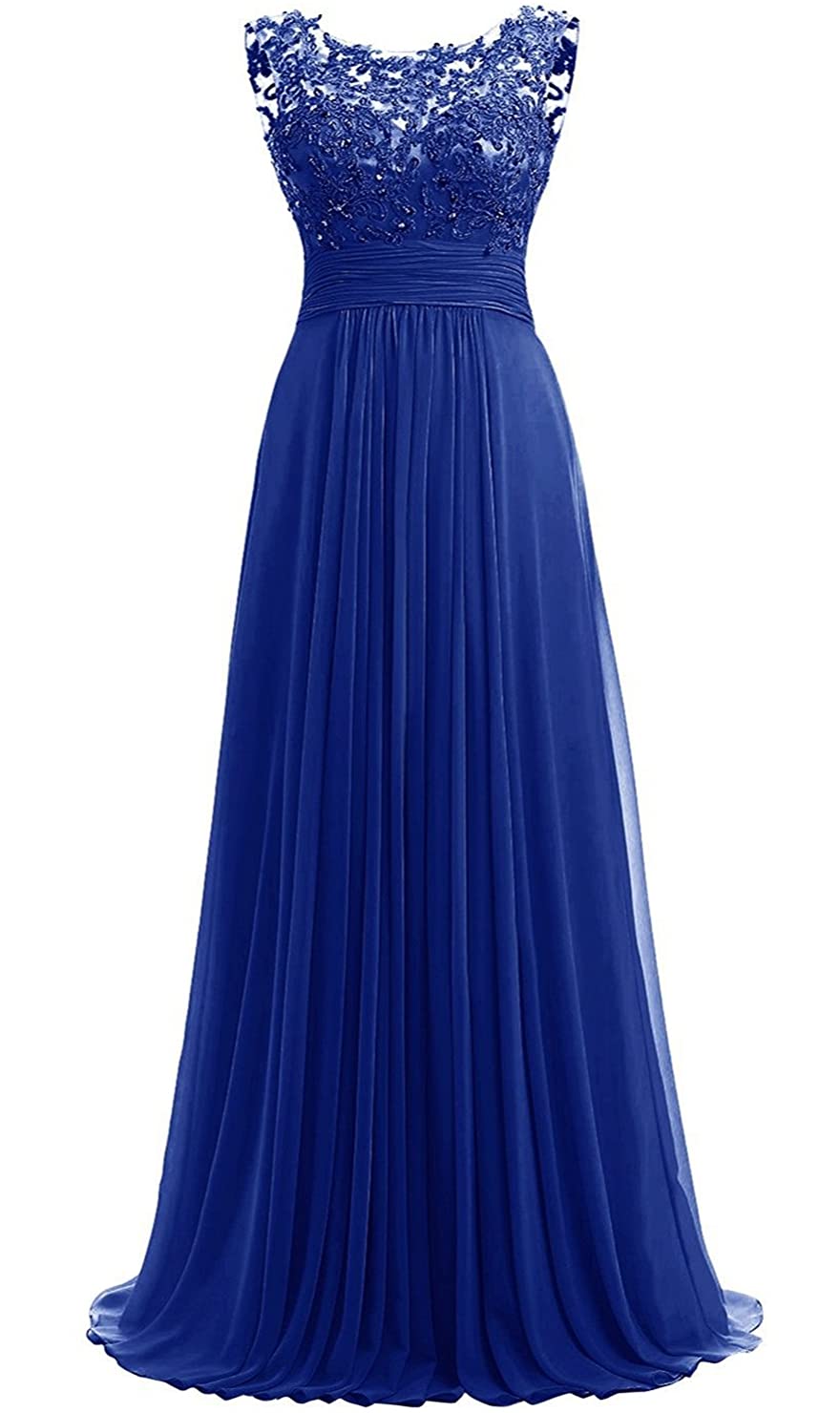 Elegant Long Beaded Chiffon Bridesmaid Dresses for Women - Formal Prom Gown for Weddings, Parties & Special Occasions