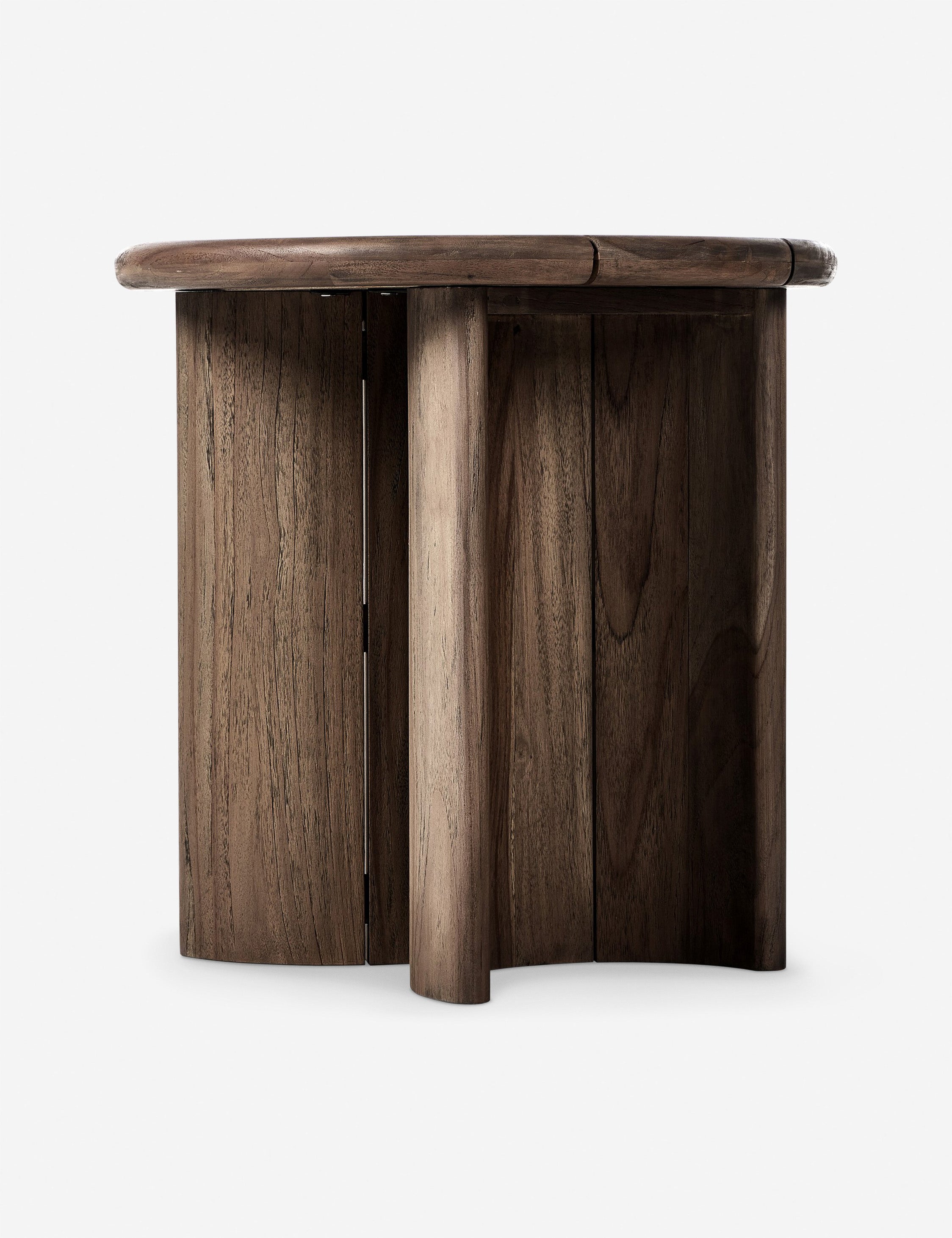 Gilda Outdoor Round Side Table - Weather-Resistant Patio Furniture for Garden, Poolside & Deck - Perfect for Drinks, Snacks & Decor