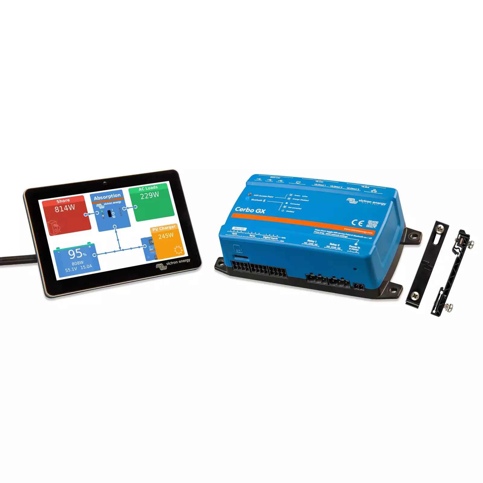 Victron Cerbo GX MK2, GX and S GX - Smart Energy Monitoring System for Solar & Marine Applications | Remote Monitoring & Control Device for Off-Grid Power Systems