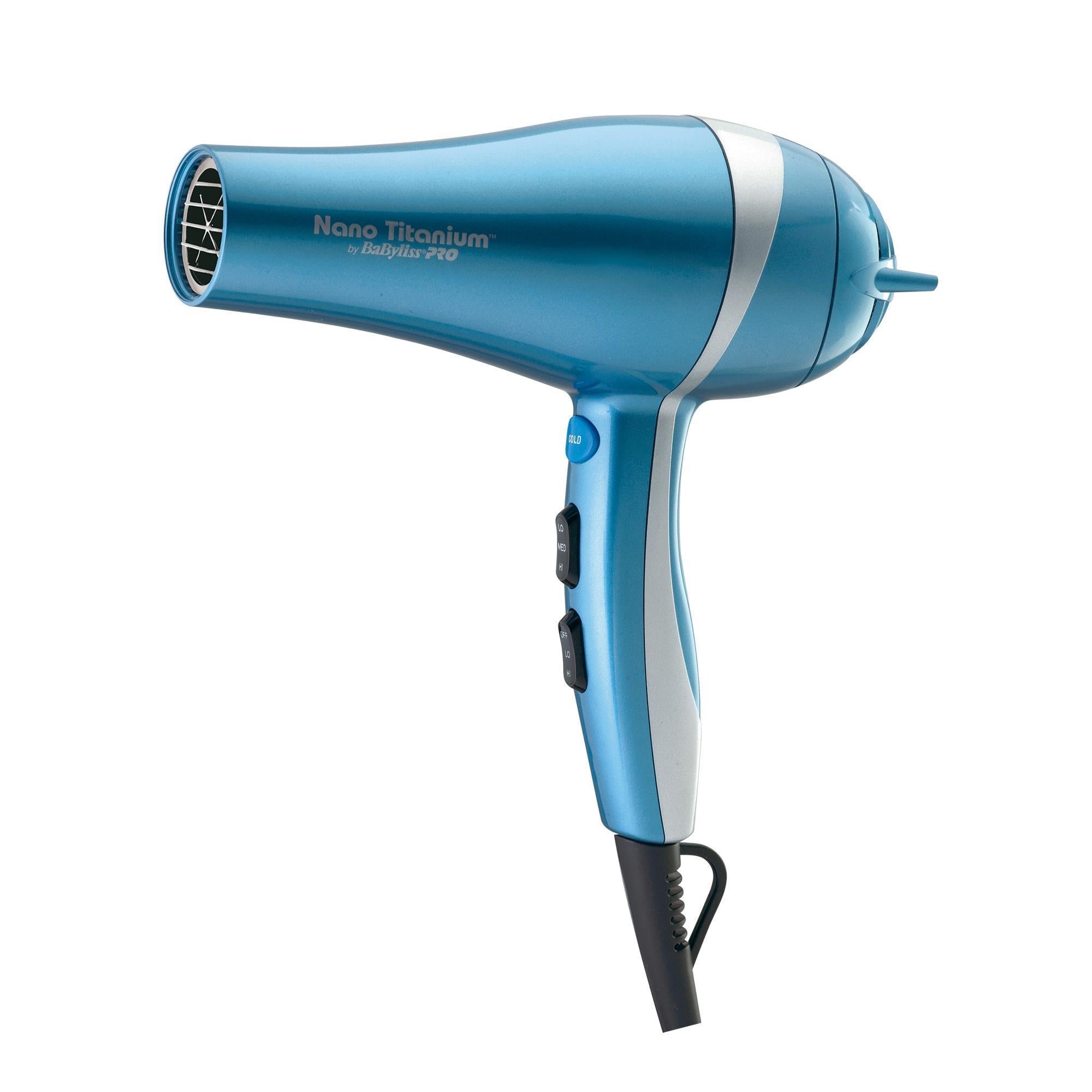 Babyliss Nano Titanium Hair Dryer - Professional Blow Dryer with Ionic Technology for Fast Drying & Frizz Control - Perfect for Home & Salon Use