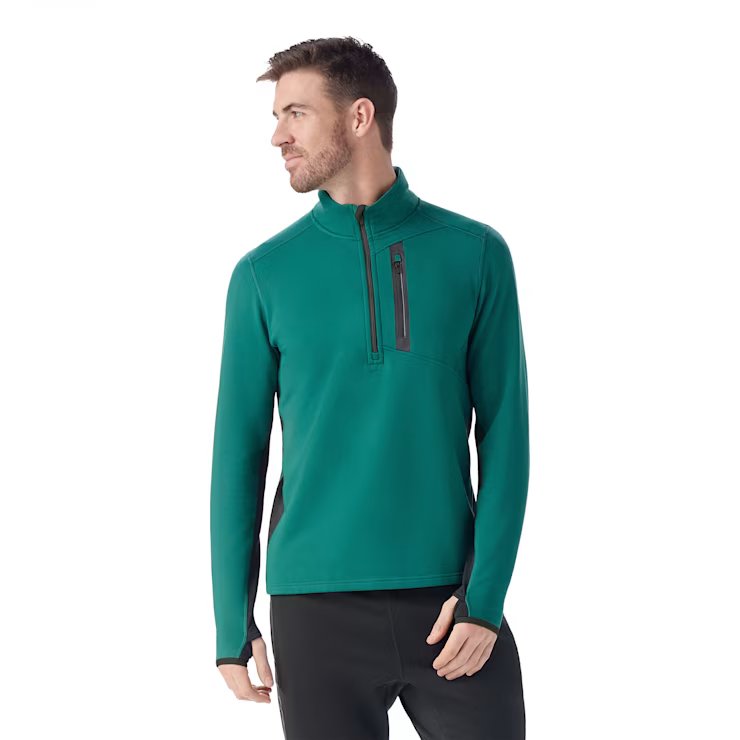 Men's Active Fleece 1/2 Zip Pullover - Lightweight & Breathable for Outdoor Workouts, Hiking & Casual Wear - SW002620