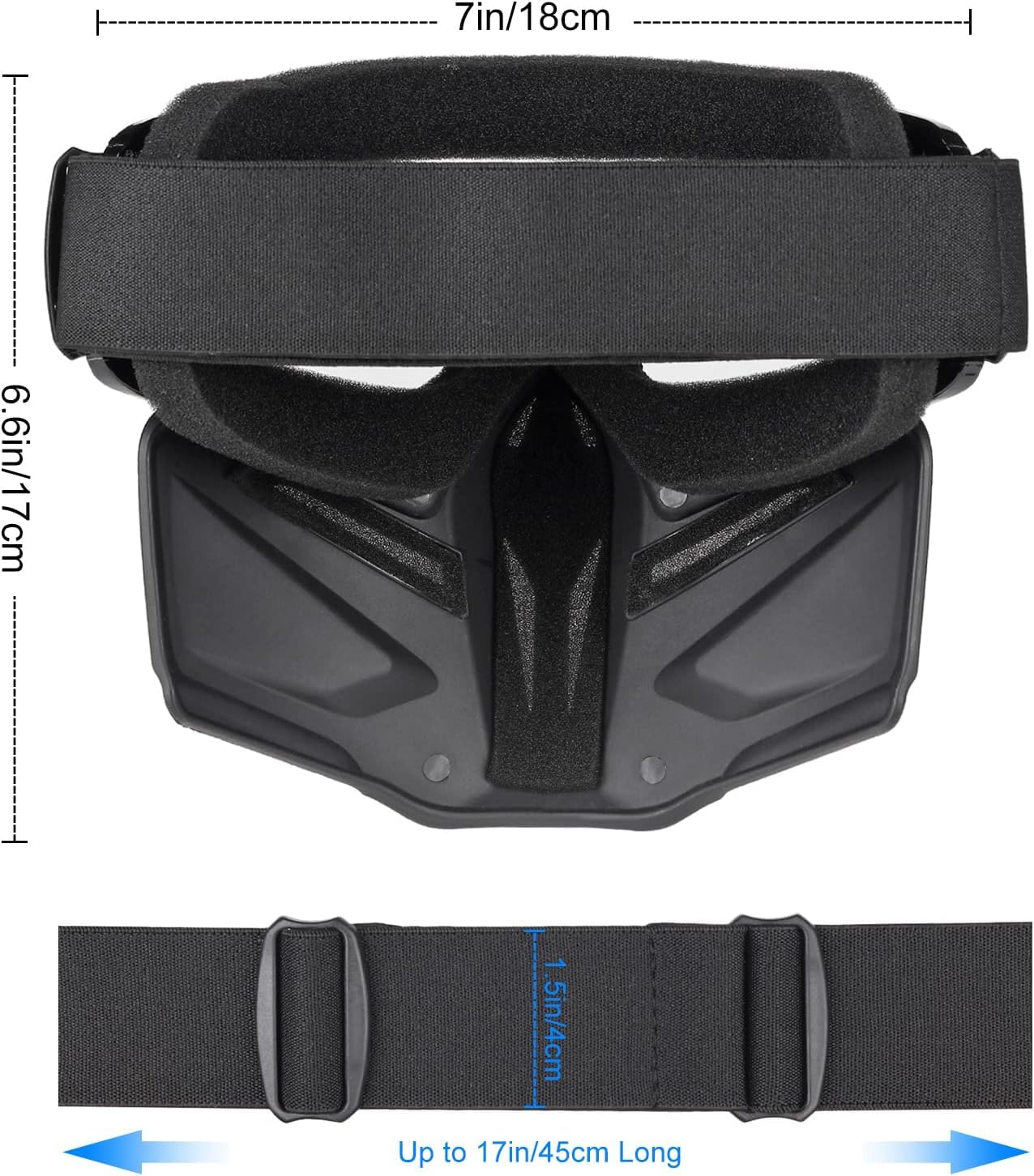 Tactical Airsoft Mask & Helmet Set - Full Face Protection with Detachable Goggles, Paintball PJ Fast Helmet with NVG Mount & Side Rails - Perfect for Airsoft Battles, Paintball Games & Tactical Training