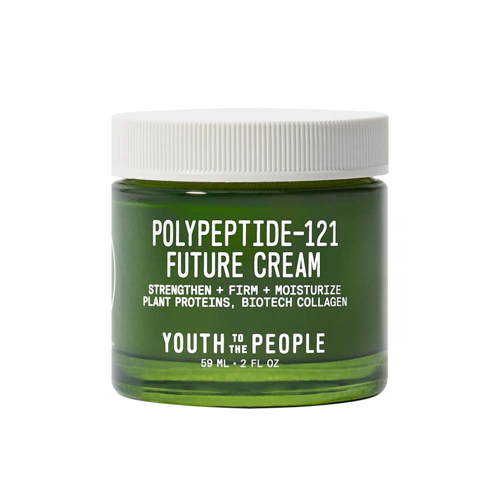 Youth To The People 121-Polypeptide Future Cream (2 fl oz) - Firming Face Moisturizer for Fine Lines & Elasticity | Vegan Collagen Peptide, Plant Proteins & Ceramides | Fragrance-Free | Perfect for Daily Anti-Aging Skincare Routine