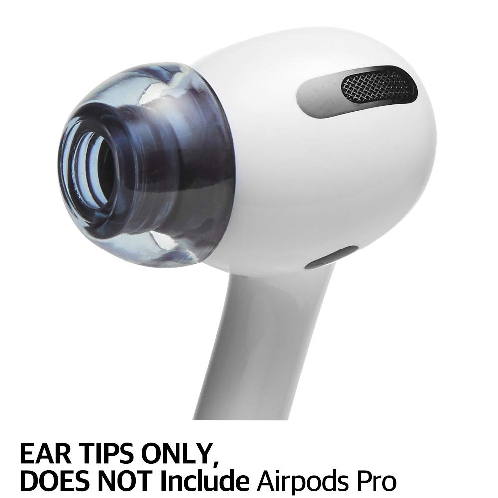 AZLA XELASTEC AirPods Pro Tips (1st/2nd Gen) - Premium Silicone Ear Tips for Secure Fit & Noise Isolation