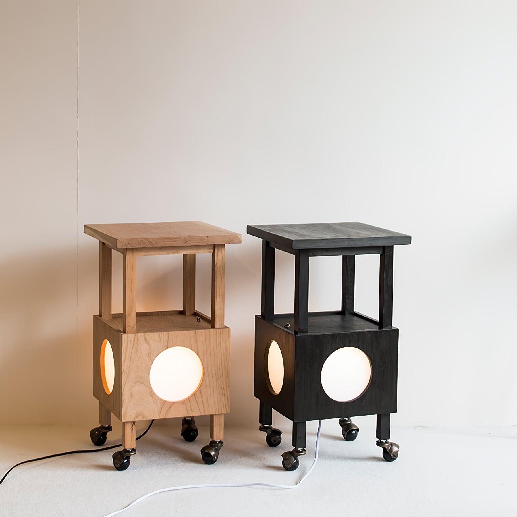 Portable Cubby Mobile Table Lamp - USB Rechargeable LED Night Light for Bedroom, Nursery, Office & Camping