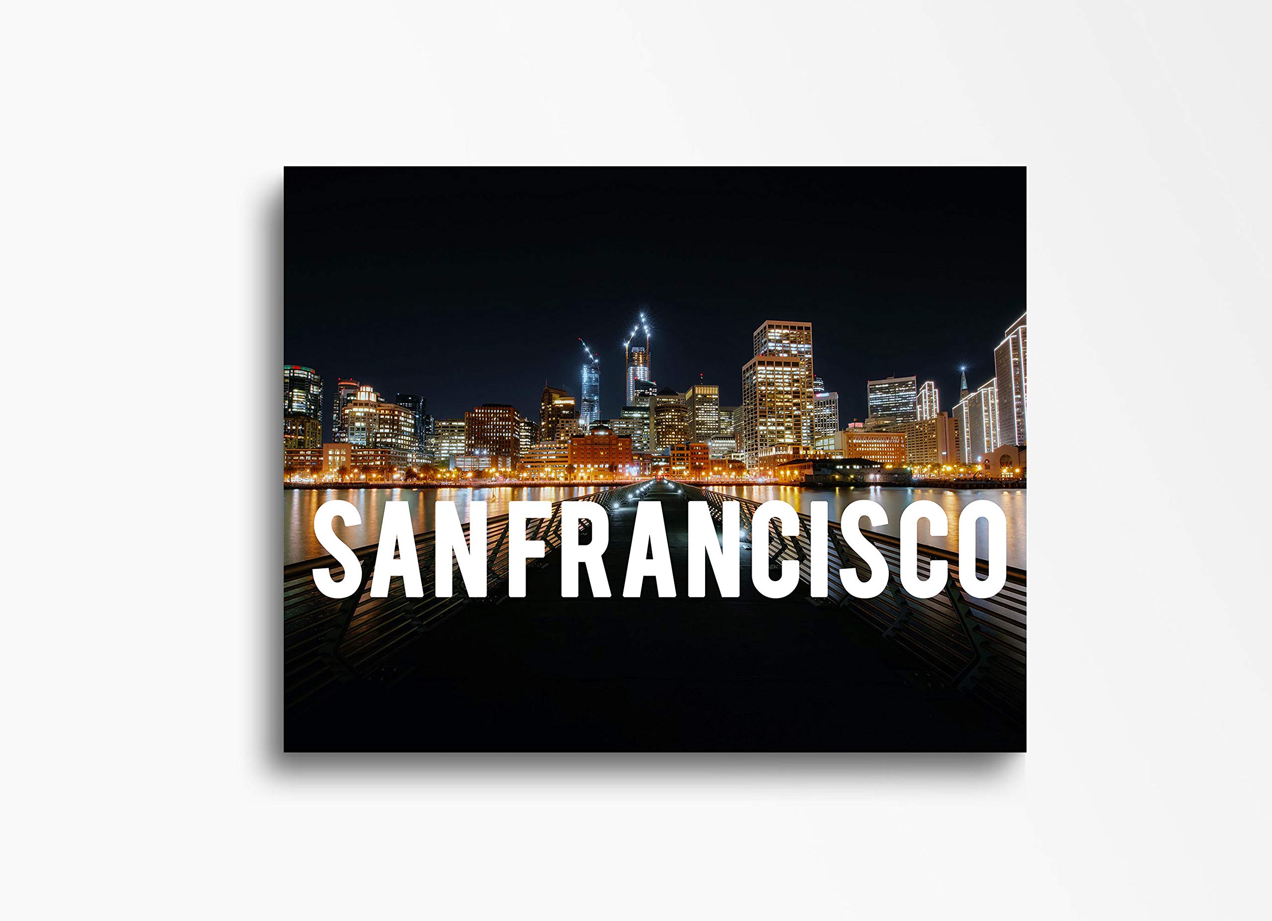 San Francisco Downtown Skyline Canvas Wall Art - 30x40in Cityscape Home Decor for Kitchen, Living Room, Bedroom & Office | Unique Ready-to-Hang Canvas Print | Perfect for Urban Style Interior Design & Gift Giving