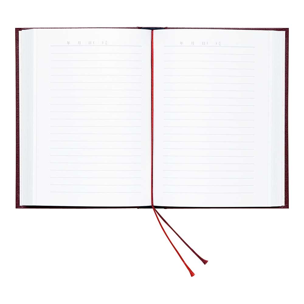Apika D411-RD B6 Size Red Diary with 1-Year Free Date Display - Perfect for Journaling, Planning & Note-Taking in School, Office or Personal Use