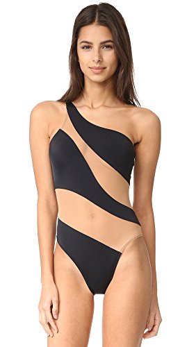 Black With Nude Mesh