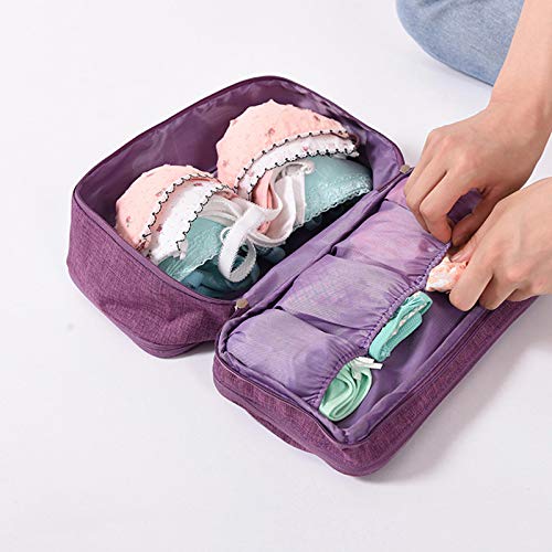 Arinda Waterproof Multi-Functional Storage Bag - Travel Underwear Organizer & Bra Storage Pouch for Closet, Gym, Camping & Vacation Packing