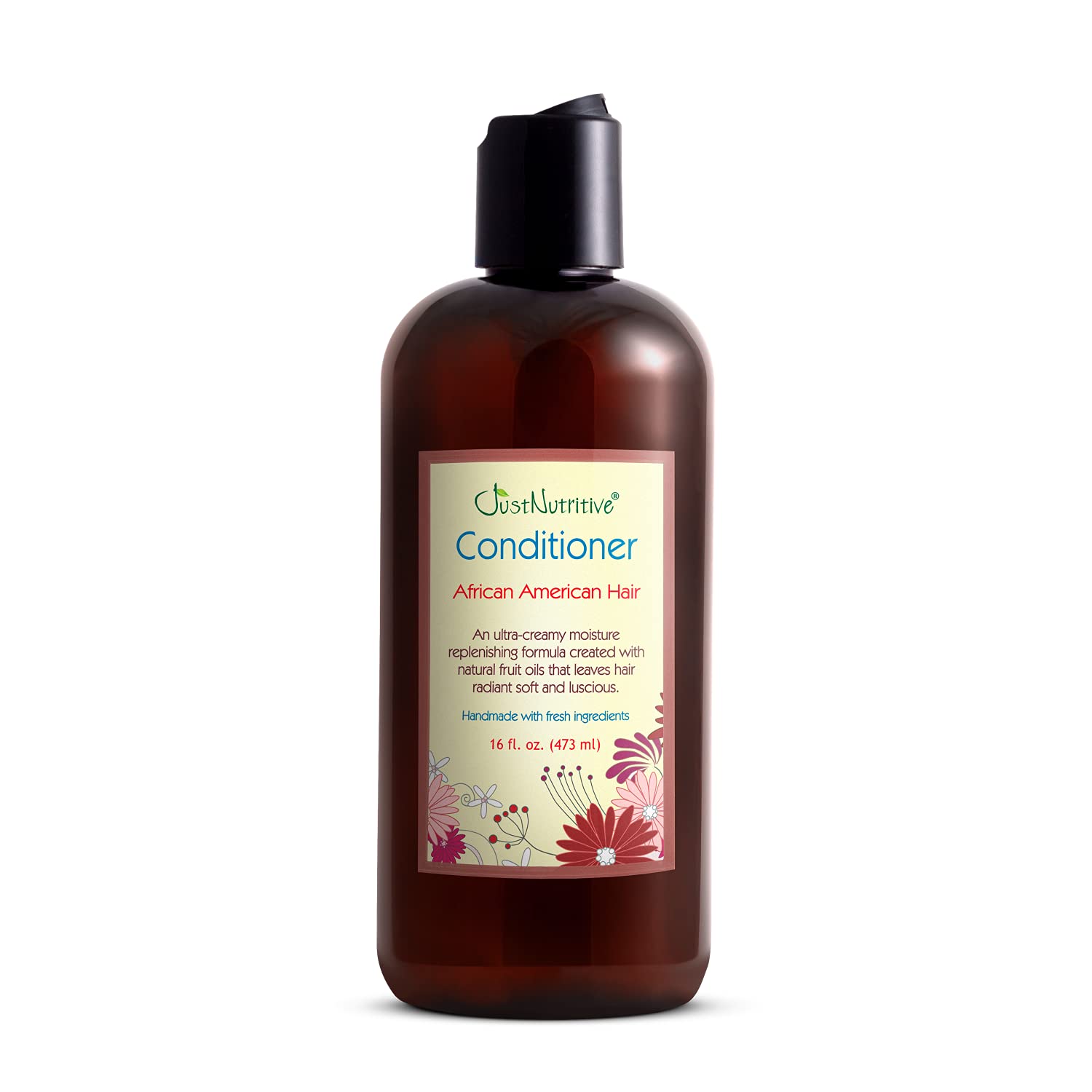 Just Nutritive African American Hair Conditioner - Moisturizing & Detangling for Natural, Curly, Coily Hair | Deep Hydration for Dry Hair | 16 Oz | Perfect for Daily Use & Salon Treatments