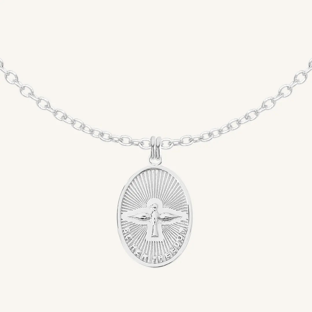 Be Hers Medallion Necklace - Elegant Personalized Jewelry Gift for Women - Perfect for Anniversaries, Valentine's Day & Special Occasions